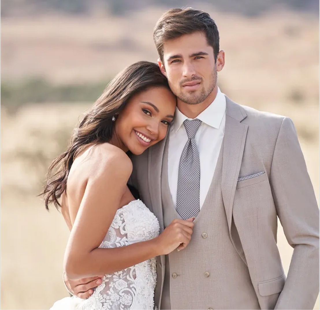 Model wearing a Tuxedo